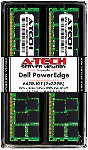 A-Tech 128GB RAM עבור Dell PowerEdge R320, R420, R420XR, R520, R620, R720, R720XD, R820, R920 | DDR3